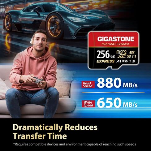 [استعادة بيانات مجانية لمدة 5 سنوات] بطاقة GIGASTONE 128GB Micro SD، 4K Game Pro MAX، بطاقة ذاكرة A2 V30 MicroSDXC لنينتندو سويتش، SteamDeck، فيديو 4K UHD، حتى 120/80 ميجابايت/ثانية، UHS-I U3 C10 مع مشترك كهربائي in Saudi Arabia