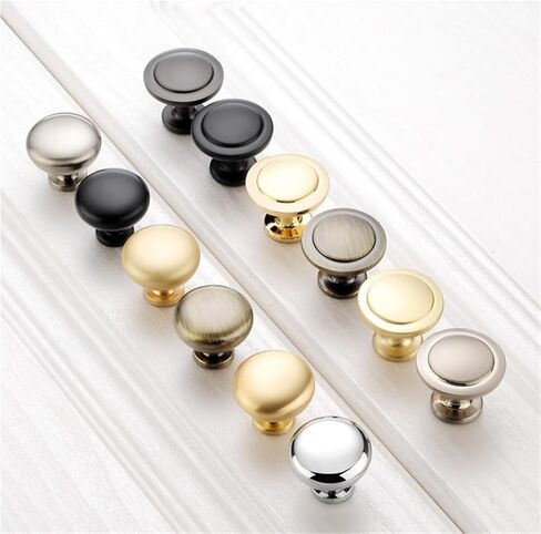 Cylindrical Modern Simple Cabinet Wardrobe Door Handle Drawer(Black) in Saudi Arabia