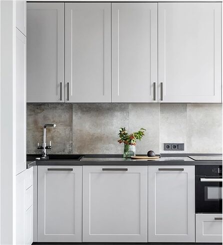 Cabinet Handles Drawer Kitchen Dresser Cupboard Wardrobe(Silver Gray 1,108 * 16 * 25mm) in Saudi Arabia