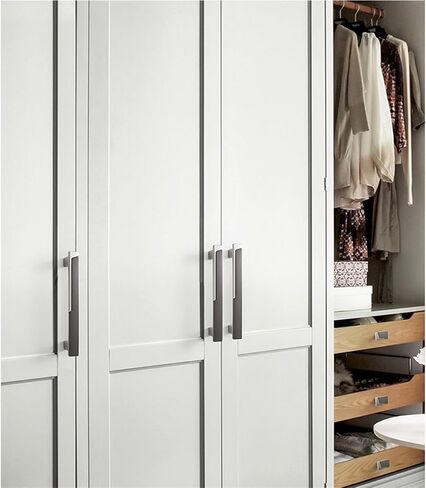 Cabinet Handles Drawer Kitchen Dresser Cupboard Wardrobe(Silver Gray 1,108 * 16 * 25mm) in Saudi Arabia