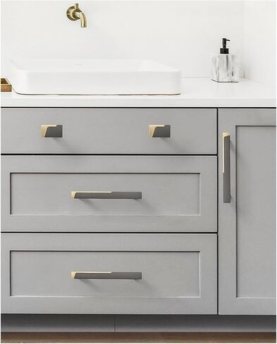 Cabinet Handles Drawer Kitchen Dresser Cupboard Wardrobe(Silver Gray 1,108 * 16 * 25mm) in Saudi Arabia