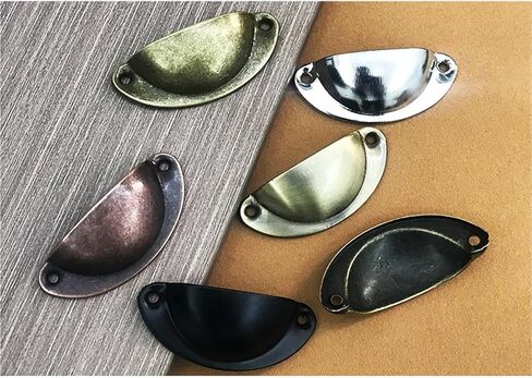 10-20 Pieces of Furniture Door Handles, Cabinet Drawers, Wardrobe Auxiliary, Hardware Accessories(Bronze,20 Pieces) in Saudi Arabia