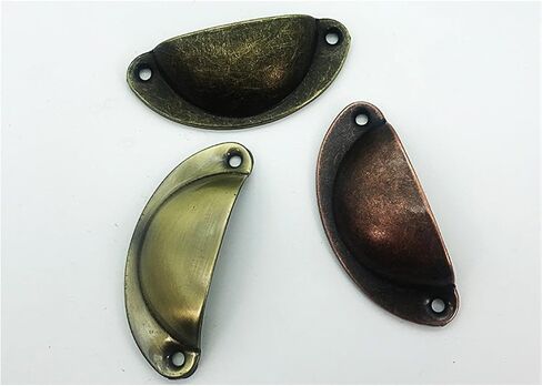 10-20 Pieces of Furniture Door Handles, Cabinet Drawers, Wardrobe Auxiliary, Hardware Accessories(Bronze,20 Pieces) in Saudi Arabia