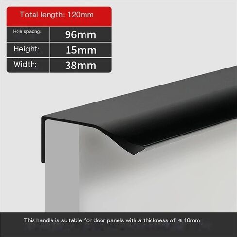 2-pieceDrawer Pulls Suitable for Dressers, Wardrobes, and Closet Doors. Replaces Small Metal Furniture Handles(White,200 * 15 * 38mm) in Saudi Arabia