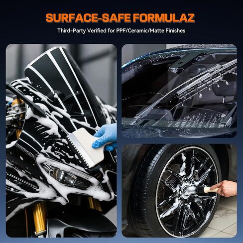 Ceramic Wash & Wax Car Soap for Black Car Clean & Shine in One Step,Rich Foaming Car Shampoo(Works with Foam Cannons,Foam Gun or Bucket Wash) Safe for Cars,Trucks,Motorcycles,RVs,16.9 fl oz in Saudi Arabia