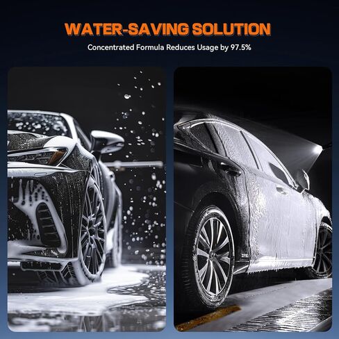 Ceramic Wash & Wax Car Soap for Black Car Clean & Shine in One Step,Rich Foaming Car Shampoo(Works with Foam Cannons,Foam Gun or Bucket Wash) Safe for Cars,Trucks,Motorcycles,RVs,16.9 fl oz in Saudi Arabia