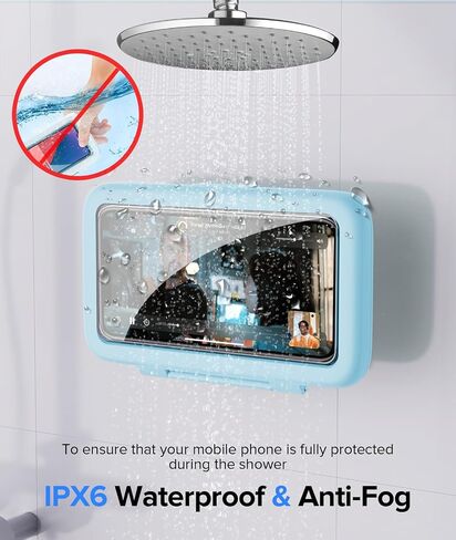 LC-dolida Shower Phone Holder Waterproof, Rotation Adjustable Wall Mounted Phone Holder in Saudi Arabia