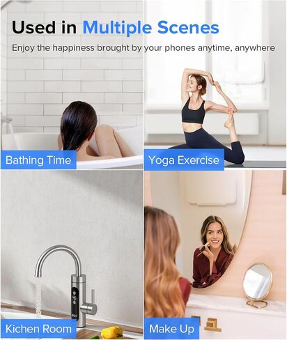 LC-dolida Shower Phone Holder Waterproof, Rotation Adjustable Wall Mounted Phone Holder in Saudi Arabia