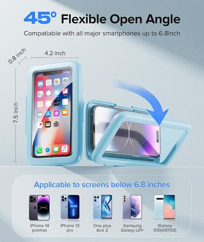 LC-dolida Shower Phone Holder Waterproof, Rotation Adjustable Wall Mounted Phone Holder in Saudi Arabia