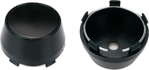 Modengzhe 60mm Wheel Center Caps Rim Hub Center Covers Replacement 36mm Height with 50mm Lug to Lug Dia (Chrome Base & Silver Sticker) - 4Pcs in Saudi Arabia