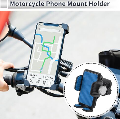 Motoforti دراجة نارية حامل الهاتف جبل حامل الهاتف الخليوي دراجة نارية جبل لالمقود جبل يناسب 4.7 "-7.2" / 119.38-182.88 مللي متر الهواتف الذكية الأرجواني in Kuwait