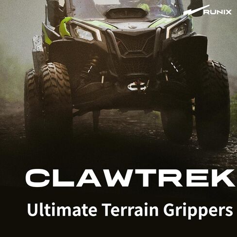 RUNIX UTV SxS Radial Tires, RUNIX ClawTrek, 30X10R14, 30X10-14, Set of 4, Radial Tire, All Terrain, Sand, 8PR, Tubeless in Kuwait