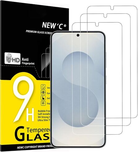 NEW'C [3 Pack] Designed for Samsung Galaxy S20 FE / S20 FE 5G, Screen Protector Tempered Glass, Anti Scratch, Bubble Free, Ultra Resistant in Saudi Arabia