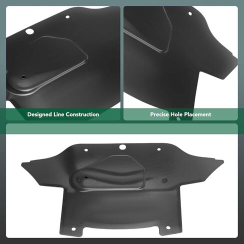 YHTAUTO Front Rearward Engine Splash Shield Compatible with Chrysler 300 2005-2010 & Dodge Challenger 2008-2017, Charger 2006-2014, Magnum 2005-2008, Plastic Splash Guard Engine Case Guards in Saudi Arabia