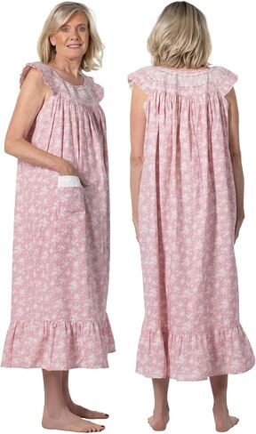 The 1 for U Cotton Nightgowns for women - Sleeveless Nightgowns for Women, Isla 100% Cotton Gown in Saudi Arabia
