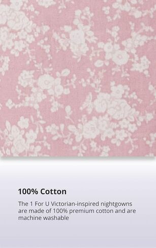 The 1 for U Cotton Nightgowns for women - Sleeveless Nightgowns for Women, Isla 100% Cotton Gown in Saudi Arabia