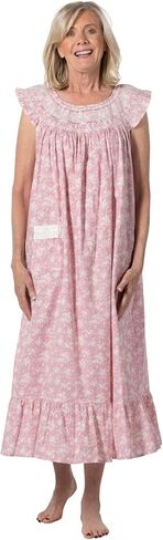 The 1 for U Cotton Nightgowns for women - Sleeveless Nightgowns for Women, Isla 100% Cotton Gown in Saudi Arabia