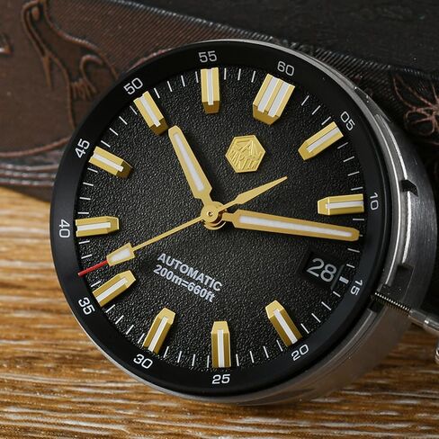 ساعة سان مارتن SN0118 أوتوماتيكية للرجال، 40 ملم كريستال ياقوتي ساعات غوص 316L ستانلس ستيل مقاومة للماء حتى 200 متر in Kuwait