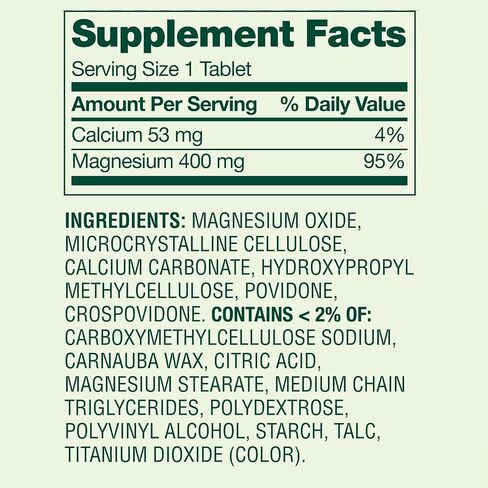 Magnesium 400mg Supplement for Bone, Muscle & Heart Health – Extra Strength Magnesium Tablets – 250 Count, 8+ Month Supply – Supports Relaxation, Energy & Nerve Function in Saudi Arabia