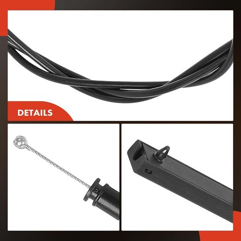 A-Premium Front Hood Latch Release Cable without Handle Compatible with BMW 325i/325xi/330i/330xi 2006, 335d 2009-2011, 335i 2007-2013, 335i xDrive 2009-2013, 335xi 2007-2008, X1, M3, 50 Inch in Saudi Arabia