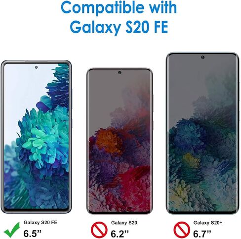 JETech Screen Protector for Samsung Galaxy S23 FE 6.4-Inch, Fingerprint Compatible, Tempered Glass Film, HD Clear, 3-Pack in Saudi Arabia