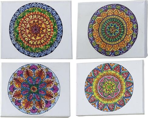 Unique 8x10 Hand-Drawn Mandala Wall Art - Unframed, Spiritual & Inspirational Decor in Saudi Arabia