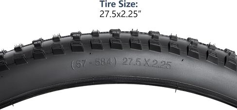 YUNSCM 2-PCS 27.5" Bike Tires 27.5 x 2.25/57-584 and 27.5" Heavy Duty Bike Tubes Schrader Valve with 2 Rim Strips Compatible with Mountain/Off Road Bike 27.5x2.20-2.30 Bicycle Tires and Tubes (W-2114) in Saudi Arabia