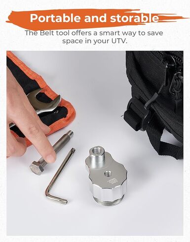 KEMIMOTO X3 Belt Tool Compatible with Can Am Maverick X3/ Trail/Max 2017-2020 Belt Removal Clutch Spreader Tool Replace OEM #708200720 529000088 708200686 (Silver) in Saudi Arabia