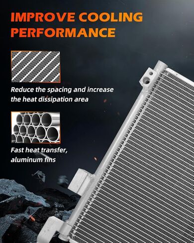 4302 AC Condenser Compatible with 2014-2018 for Subaru Forester 2.5L 2014-2018 for Subaru Forester 2.0L Air Conditioning Condenser in Saudi Arabia