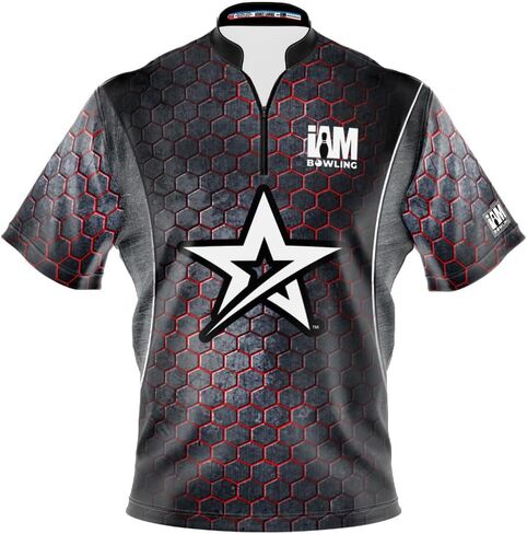 ياقة وشاح بأكمام قصيرة من Logo Infusion Bowling Jersey - تصميم I AM Bowling Fun 2153-RG - Roto Grip - صنع في الولايات المتحدة الأمريكية in Saudi Arabia