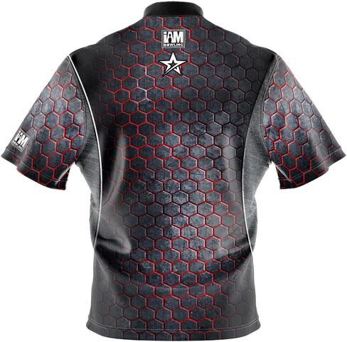 ياقة وشاح بأكمام قصيرة من Logo Infusion Bowling Jersey - تصميم I AM Bowling Fun 2153-RG - Roto Grip - صنع في الولايات المتحدة الأمريكية in Saudi Arabia