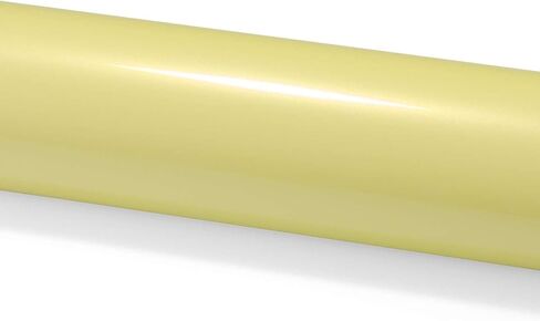 12"x60" (1FTx5FT) Pastel Yellow PET Super Pearlescent Glitter Metallic Diamond Vinyl Wrap Auto Car Sticker Decal Film Sheet Bubble Free Air Release Technology with Tool Kit in Saudi Arabia