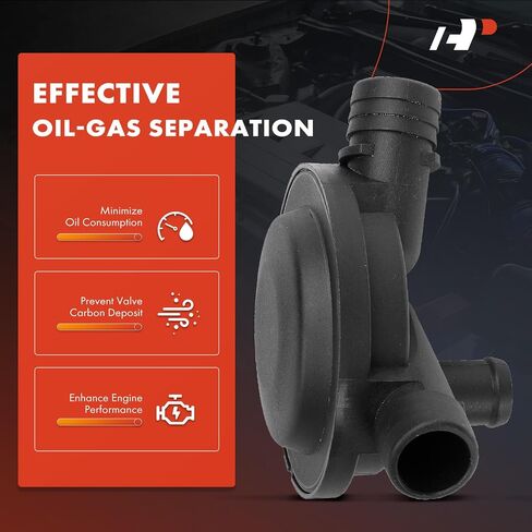 A-Premium Engine Crankcase Vent Valve Oil Separator Compatible with Volkswagen Jetta 1993-1995 2.0L, Passat 1995 2.0L, Golf 1993-1995 2.0L, Cabrio 1995 in Saudi Arabia