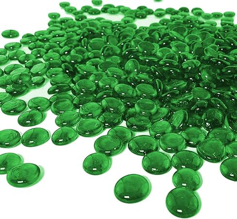 ARSUK Flat Marbles Black Vase Filler Glass Pebbles – Decorative Glass Beads for Vases, Gems, Rocks, Stones, Crafts, Table Scatter, Wedding Centerpieces, Mancala Stones 1 LB (100 Pcs, 0.7–0.8 Inch) in Saudi Arabia