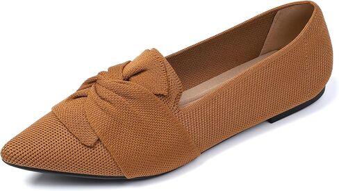 Flats for Womens Bow Comfortable Pointed Toe Ballet Flats with Knit Dressy Flats in Saudi Arabia