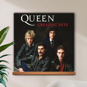 VOL-KI 4-Pack Vinyl Record Shelf Wall Mount – Solid NZ Pine Wood Floating Vinyl Display Shelf & Record Holder, Includes Now Playing Display, Marking Strip & Mini Level (Rich Walnut) in Saudi Arabia