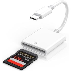 قارئ بطاقة SD USB C لأجهزة iPhone 15/16/MacBook/Mac، محول بطاقة الذاكرة من النوع C، قارئ USB-C Micro SD يدعم محول بطاقة الذاكرة SD وMicroSD، توصيل وتشغيل عارض كاميرا Trail لهاتف Samsung Android in Kuwait