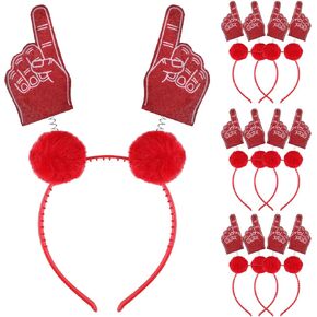 6 Pcs School Team Spirit #1 Headband Boppers with Marabou Football Game Accessories(#1,Blue) in Saudi Arabia