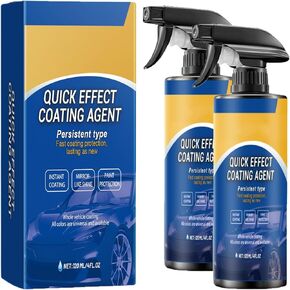 قطعتان من رذاذ طلاء السيارة، رذاذ عامل طلاء سريع المفعول متعدد الوظائف للسيارة، بخاخ تلميع شمع خدش السيارة، منظف زجاجي مستحلب للفيلم الزيتي، شمع غسيل بدون ماء in Kuwait
