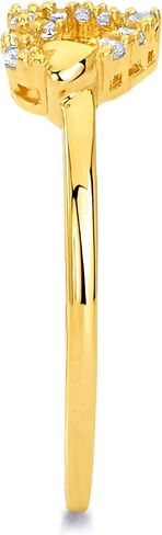 The World Jewelry Center 14k Yellow Gold Heart Fashion Ring in Saudi Arabia