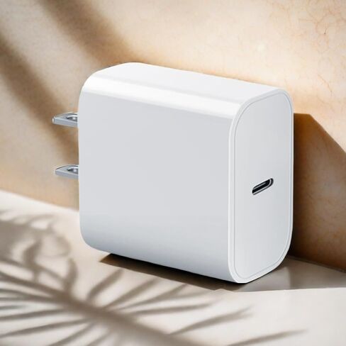 كتلة شاحن USB-C متوافقة مع كتلة ساعة Apple، iWatch Series Ultra/9/8/7/6/SE/SE2/5/4/3، محول طاقة gvmkwejk Type-C PD للشحن السريع USBC 20 واط، قطعتان باللون الأبيض in Kuwait