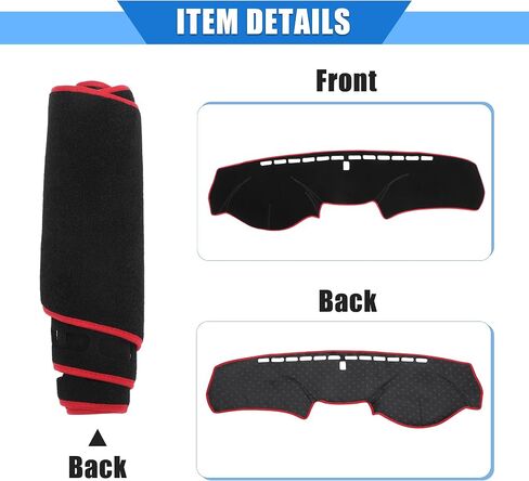 Car Dashboard Cover Compatible for Honda Accord 2008-2013, Protective Polyester Black Center Console Interior Trim Dash Cover Mat Pad in Saudi Arabia