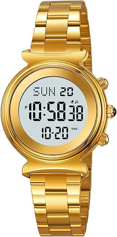 BESTKANG Women's Digital Watch Stainless Steel Watch for Women Waterproof Dual Time Date Watch Women's Business Watch in Saudi Arabia