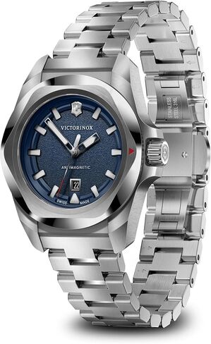 Victorinox I.N.O.X. Small Blue Dial Stainless Steel Bracelet Watch 32mm - 242038 in Saudi Arabia