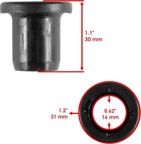 Caltric 5138798 5136100 5439878 5439874 5136102 7556153 7547333 7519043 7519042 Rear Knuckle Upper & Lower Left or Right Bushing Kit Compatible with Polaris RZR 4 800 2010-2012 / RZR S 800 2009-2013 in Saudi Arabia