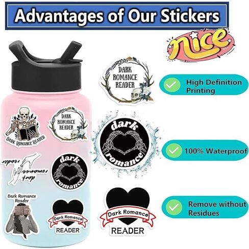 Motivational Workout Stickers Pack - 50PCS Vinyl Waterproof Fitness Inspirational Sport Stickers for Water Bottles, Laptops, Scrapbooks, Skateboards - Weight Loss Exercise Decals - Gym Decor (Workout) in Saudi Arabia