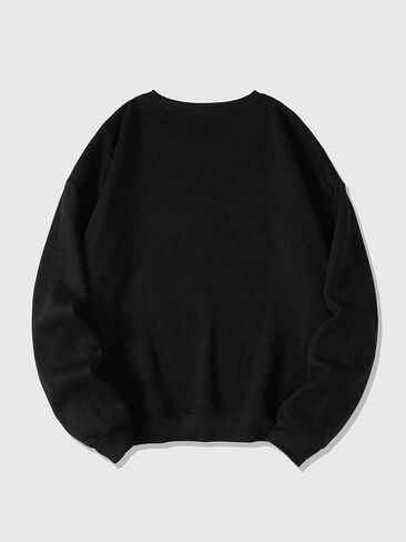 Men's Number Print Cheetah Sweatshirt Long Sleeve Crewneck Sweatshirt Pullover Jersey Outfits in Saudi Arabia