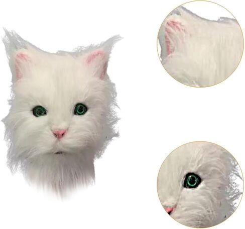 Cat Mask Props Full Head Cover Halloween Mask for Party Festival Performance in Saudi Arabia