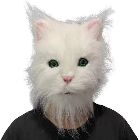 Cat Mask Props Full Head Cover Halloween Mask for Party Festival Performance in Saudi Arabia