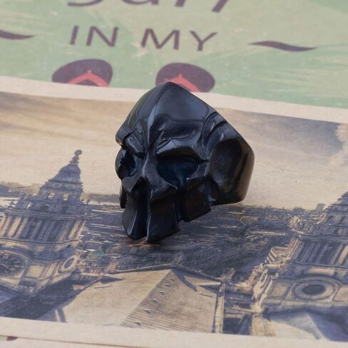 Cool Big Punk Biker Skull Ring for Man Stainless Steel Unique Punk in Saudi Arabia